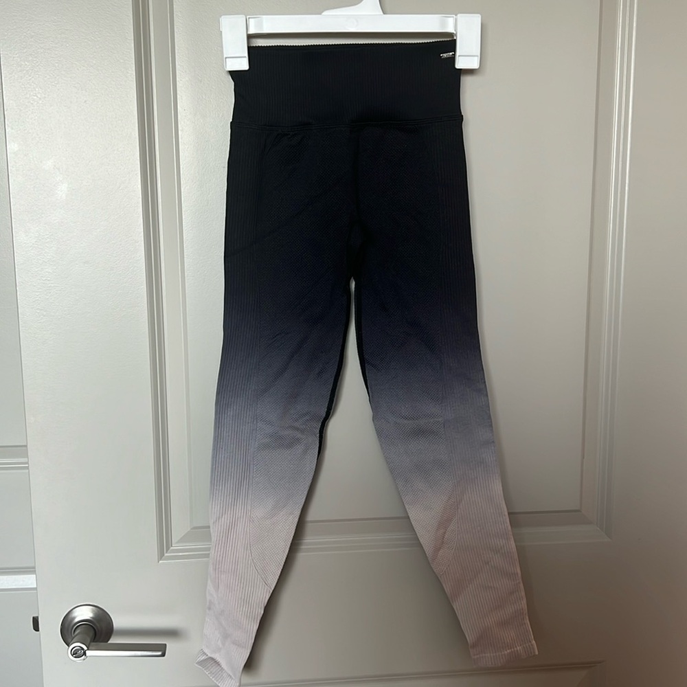 PINK Black Navy Blue and Tan Ombre Leggings